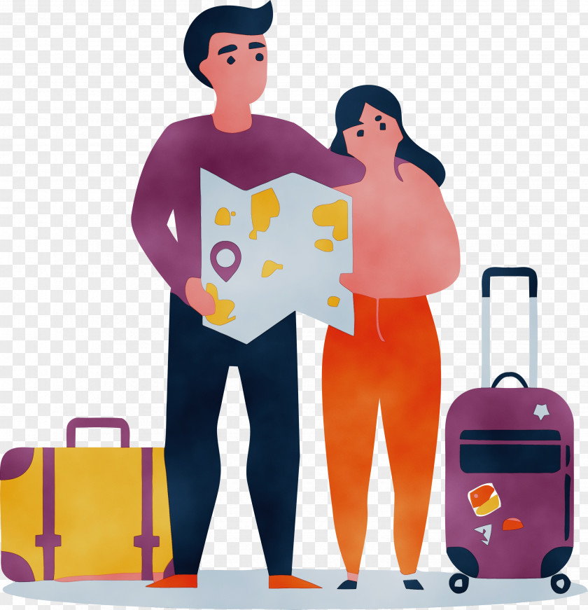 Suitcase Cartoon Hand Luggage PNG