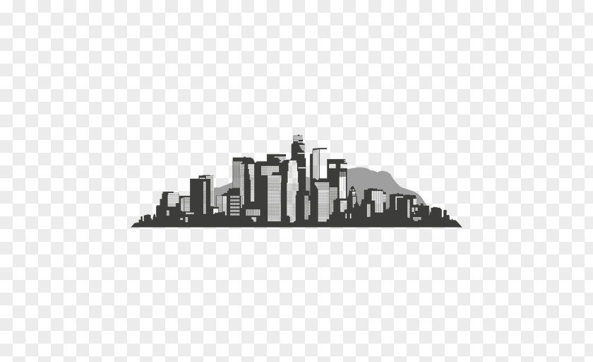 City Silhouette Los Angeles Skyline PNG