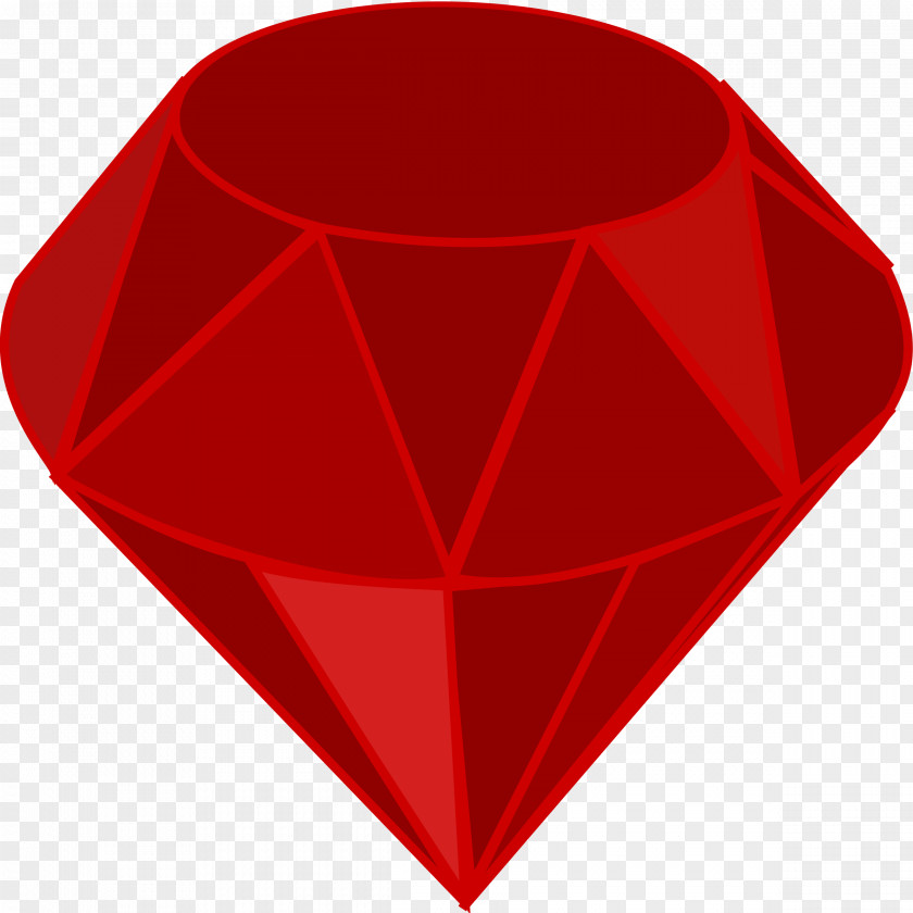 Diamond Ruby Gemstone Clip Art PNG