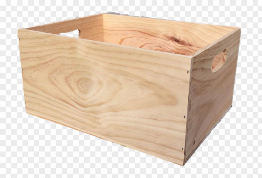 Empty Gift Box Wooden Decorative Crate PNG