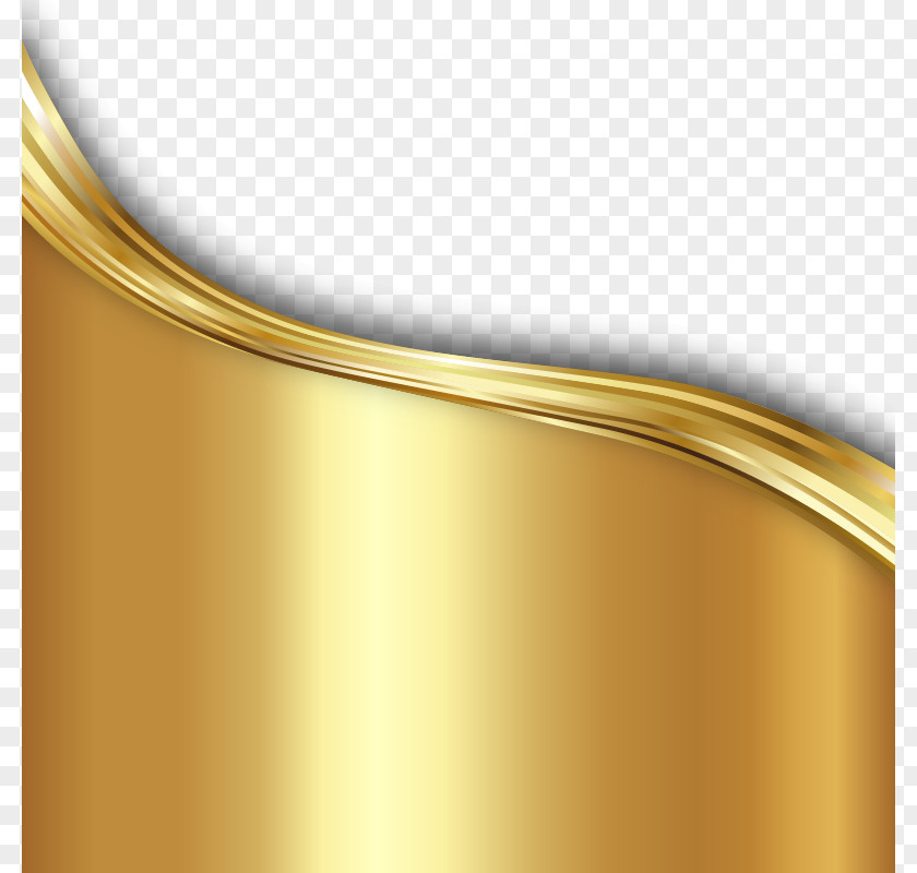 Golden Background Texture Wavy Lines Vector Material Gold PNG