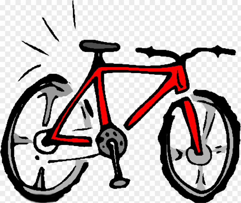 Large Domineering Mountain Bike Bicycle Safety Clip Art PNG
