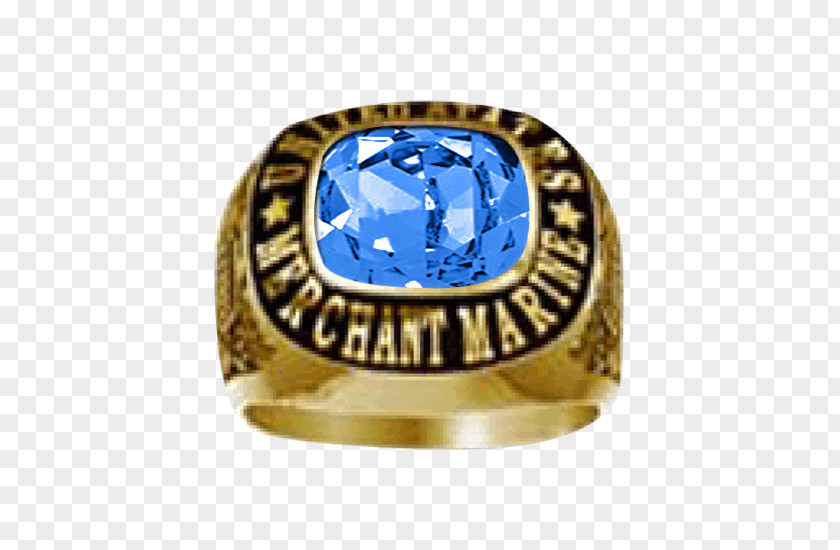 Ring Class Jewellery United States Merchant Marine Sapphire PNG
