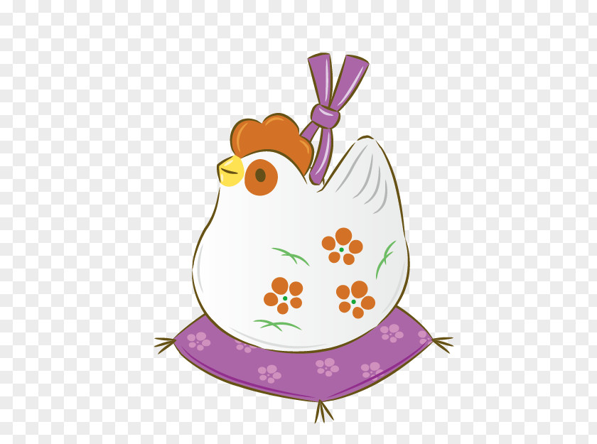 Cartoon Chick Ornaments Clip Art PNG