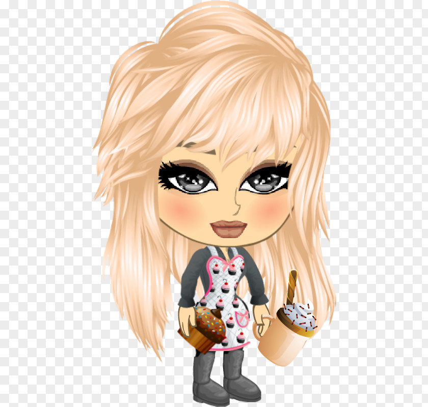 Doll Blond Brown Hair PNG