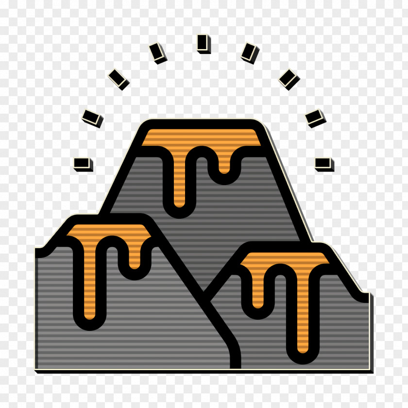 Global Warming Icon Volcano Lava PNG