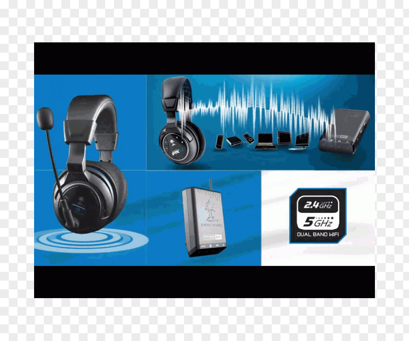Headphones Turtle Beach Ear Force PX4 Quickstart Guide Wireless Bluetooth PNG