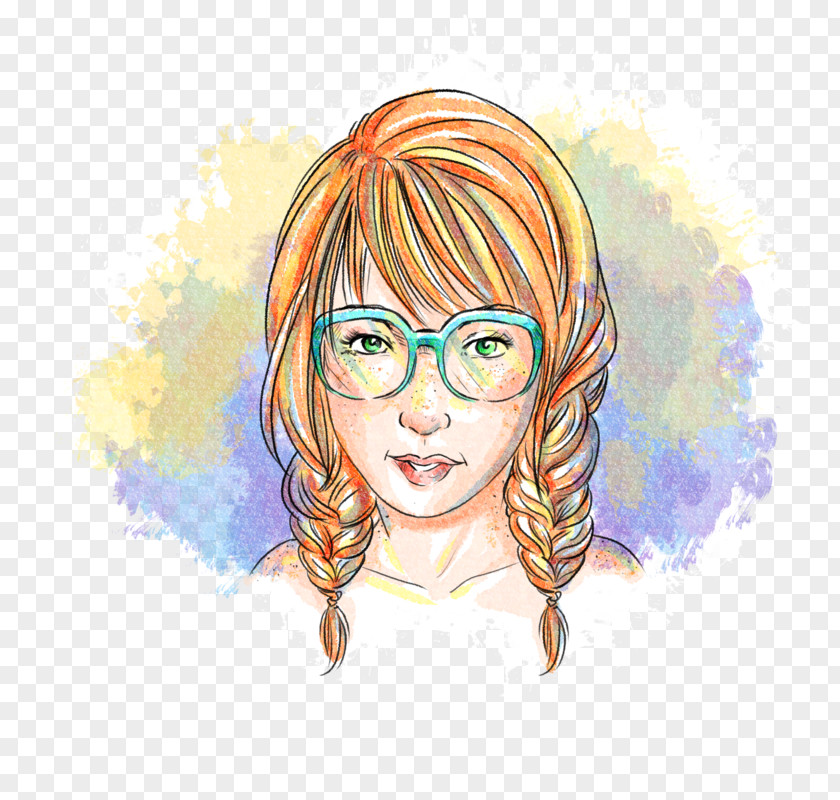 Nose Fairy Glasses Sketch PNG