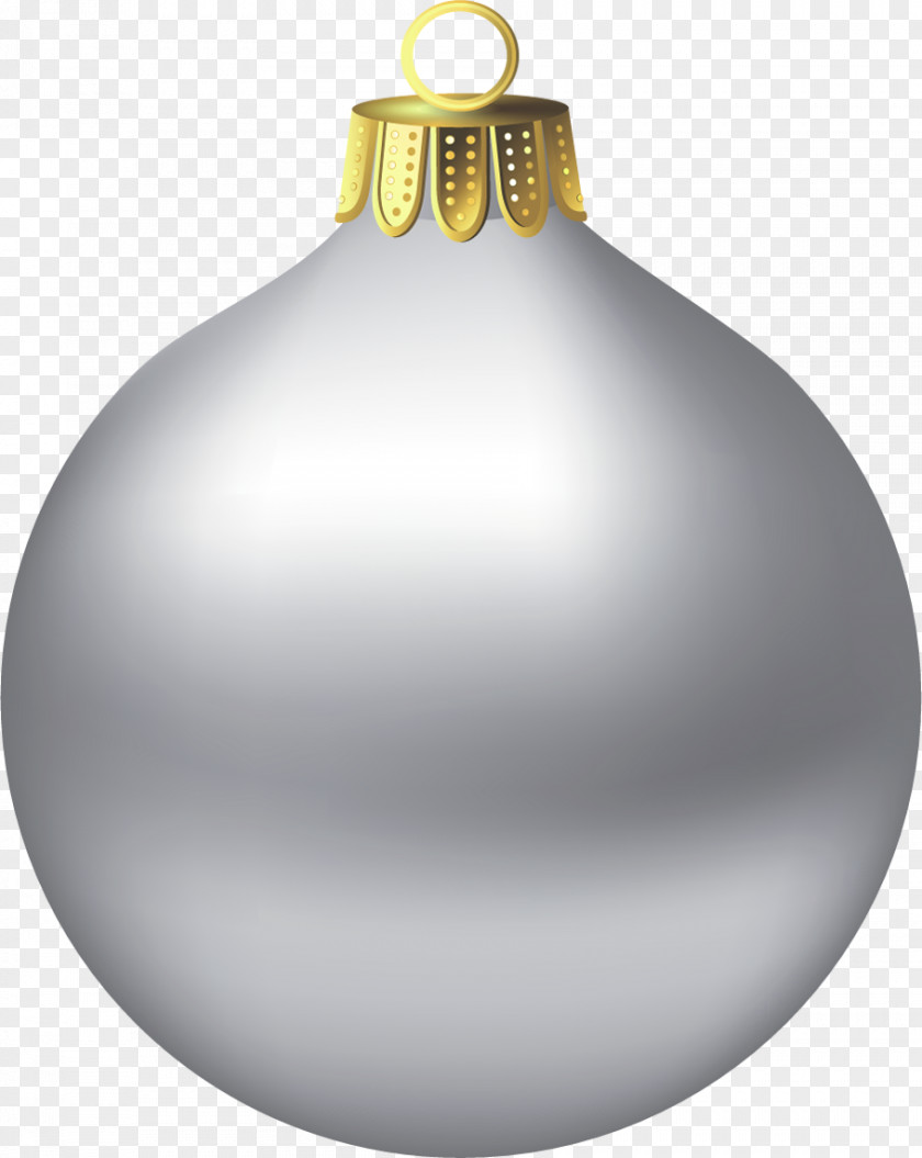 Silver Christmas Ornament Day Decoration Santa Claus Clip Art PNG