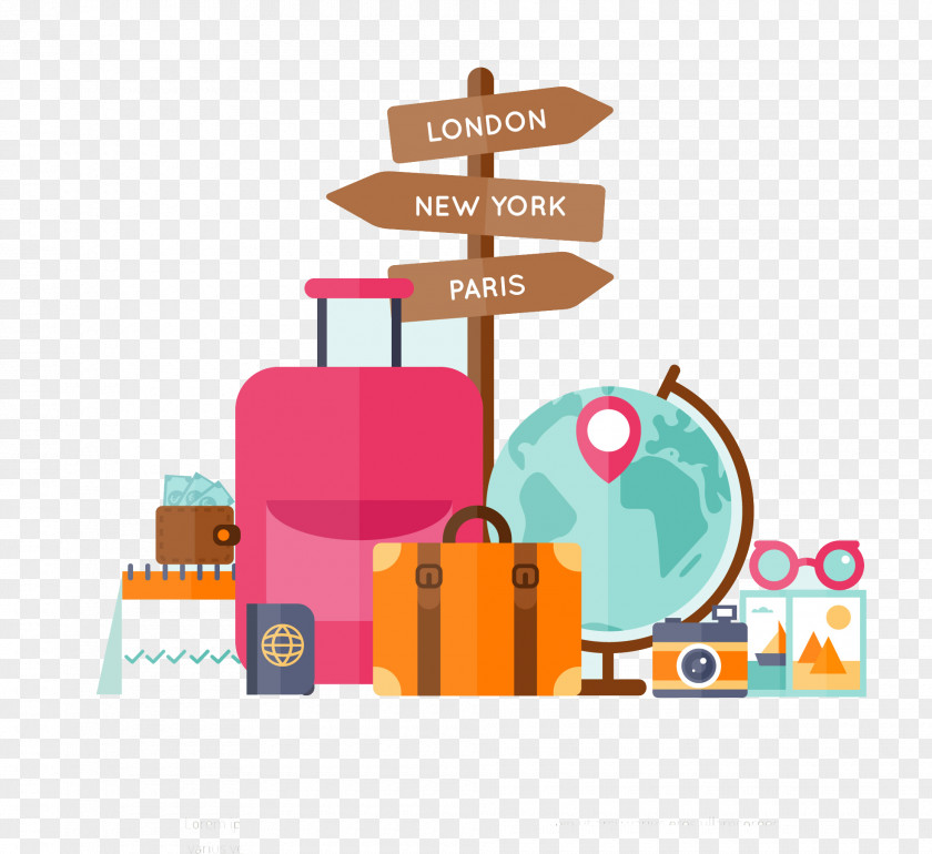 Travel Tourism Baggage PNG