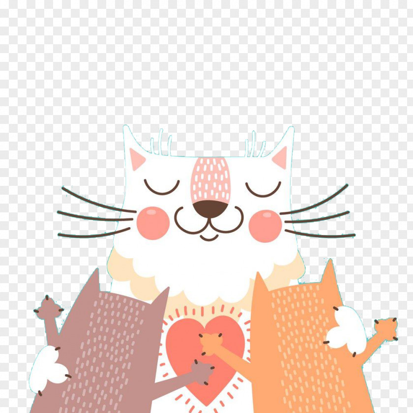 Watercolor Cat Kitten Illustration PNG