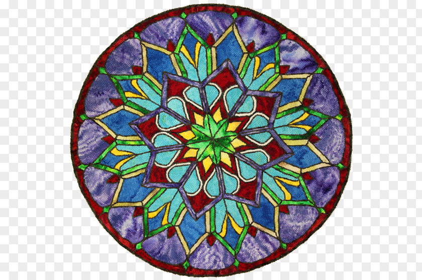 Circular Pattern Lorraine Burch Glass Kaleidoscope PNG