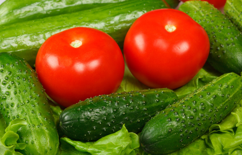 Cucumber Tomato Juice Salad PNG