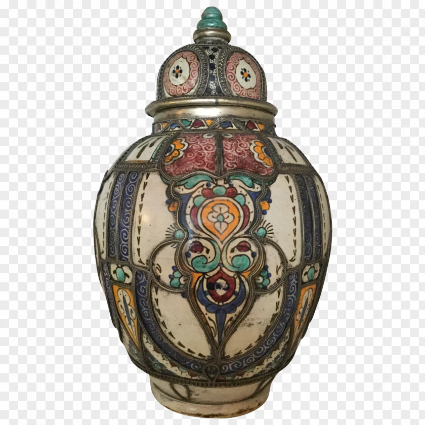Hand Painted Ceramic Jar Pottery Vase Antique PNG