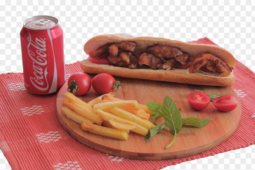 Hot Dog French Fries Fast Food Baguette Barbecue PNG