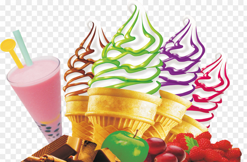 Ice Cream Cone Frozen Yogurt Pop PNG