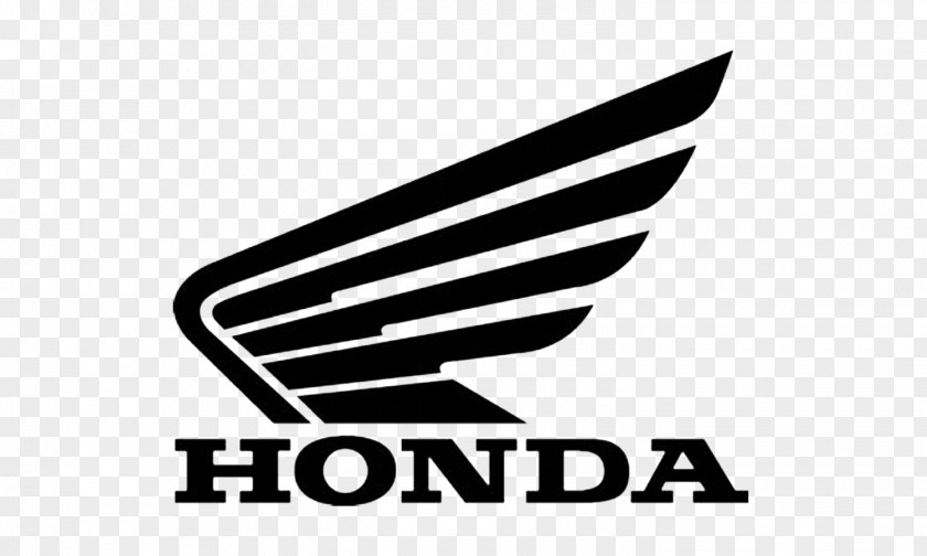 Motorcycle Race Set Of 2 Honda Wing Tank Decals Gloss Black Motor Company Logo Brand Product Design PNG