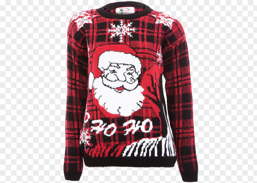 Tartan Hoodie Christmas Jumper T-shirt Sweater PNG