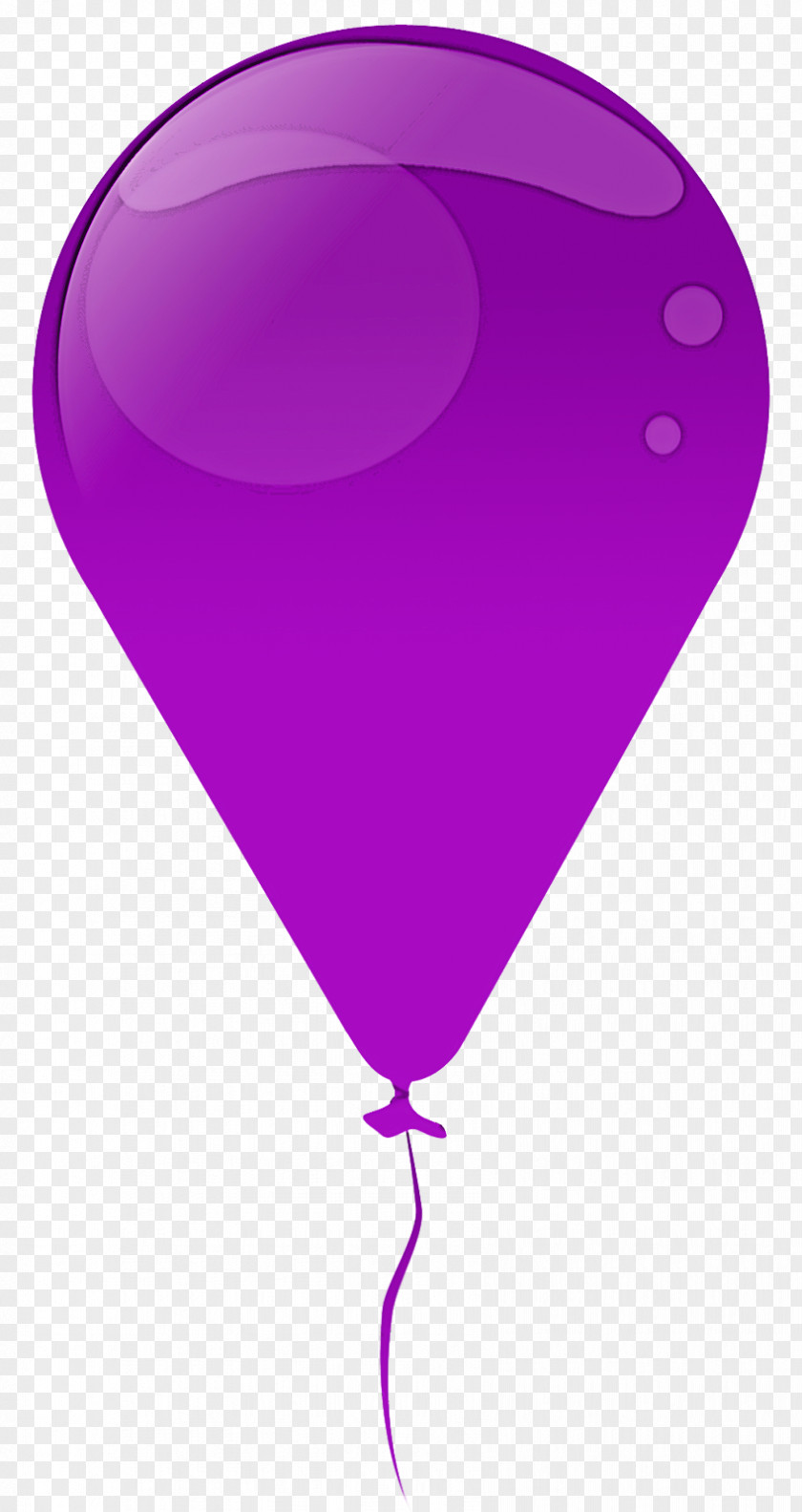 Violet Purple Balloon Pink Heart PNG