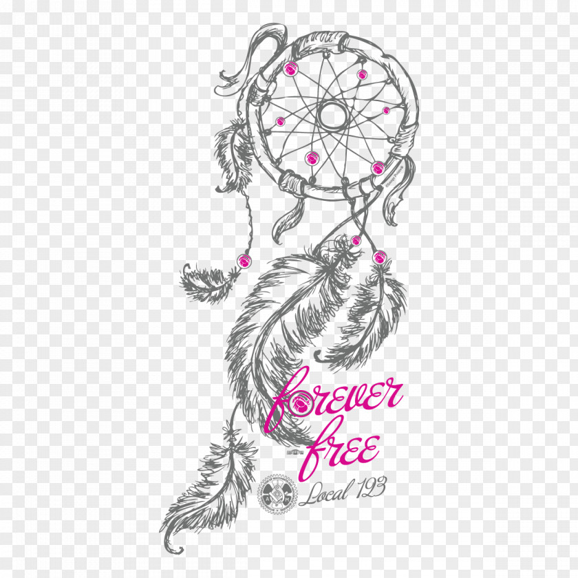 Dreamcatcher Feather Drawing PNG
