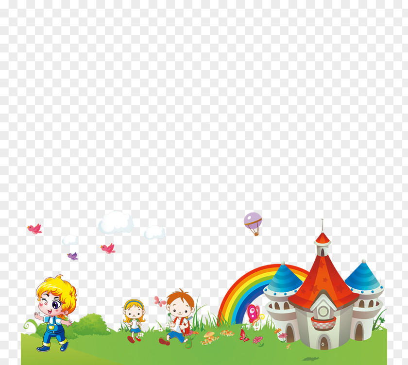 Kids Garden Pattern Child Cartoon Clip Art PNG