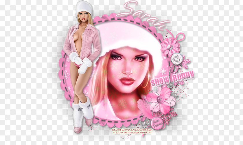 Snow Bunny Pink M Cheek Hair Clothing Accessories PNG