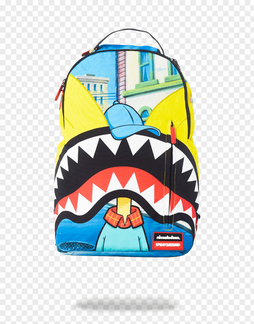 Spongebob Sold Sprayground Backpack Bag Zipper Pocket PNG
