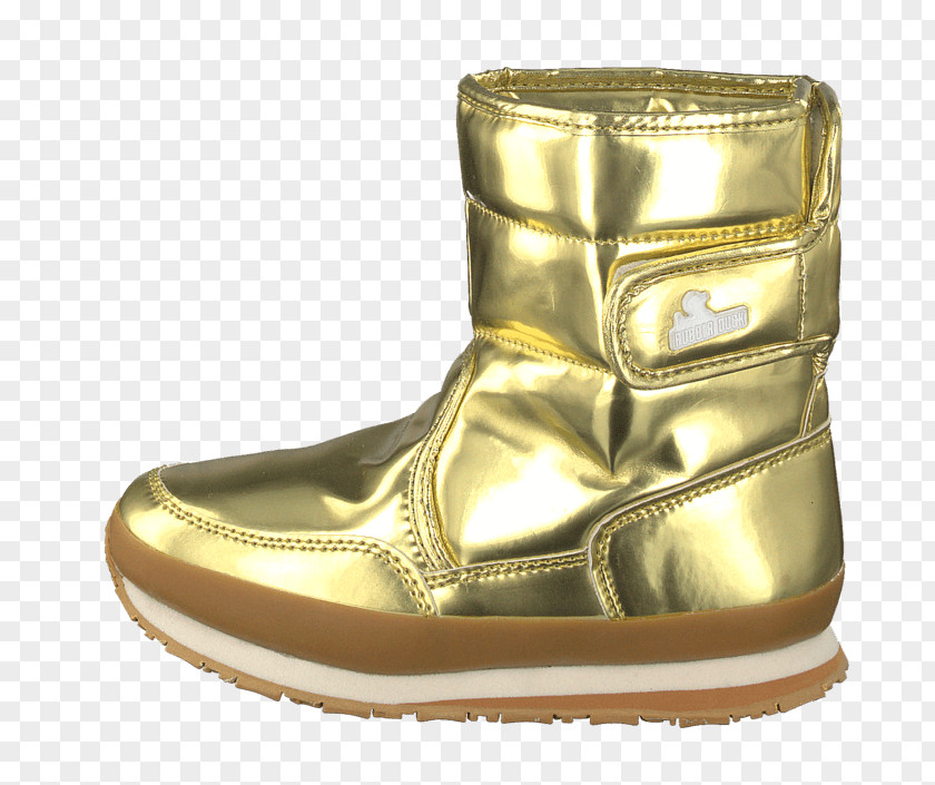 Boot Shoe Snow Classıc Snowjoggers Gold PNG