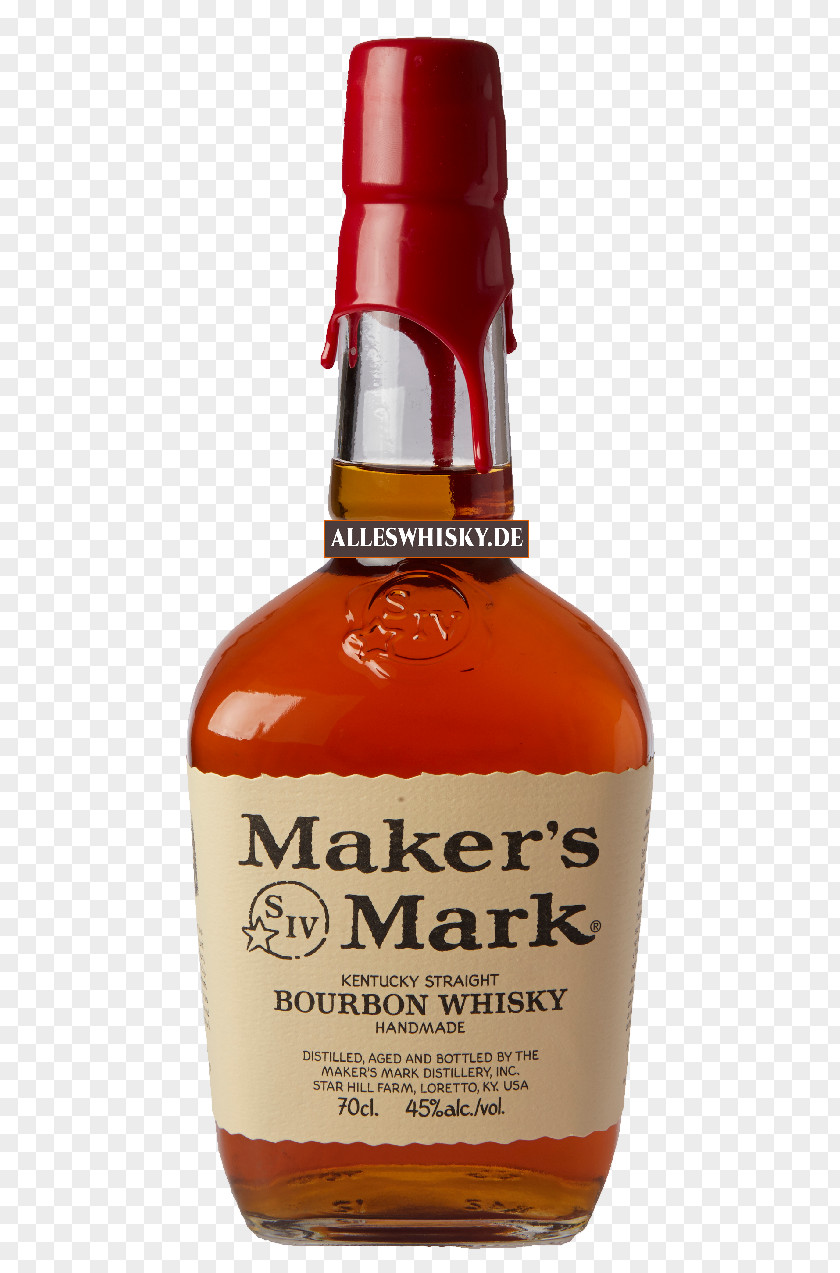 Bottle Tennessee Whiskey Maker's Mark Bourbon Liqueur PNG