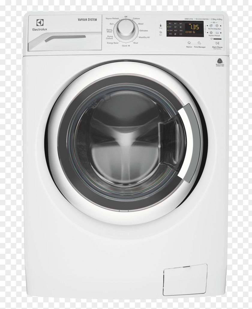 Clothes Dryer Combo Washer Washing Machines Electrolux EWF12753 PNG