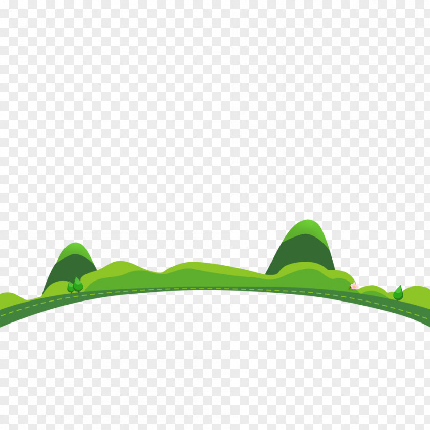 Creative Castle Peak Road Cartoon Download PNG