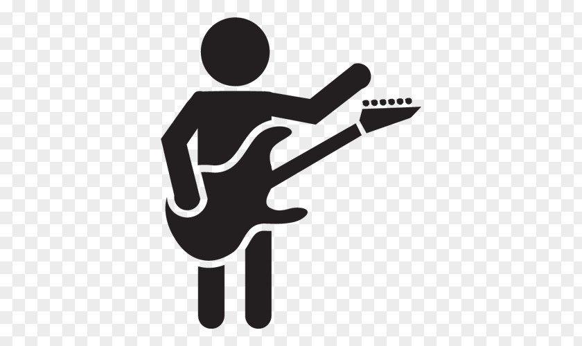 Guitar Logo Guitarist Punk Rock PNG