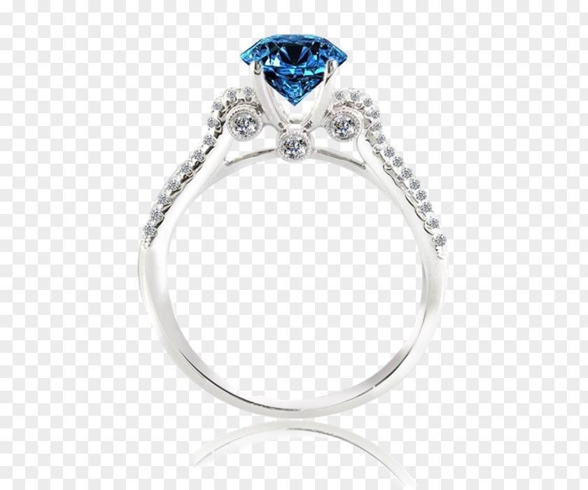 Ring Engagement Sapphire Diamond Jewellery PNG