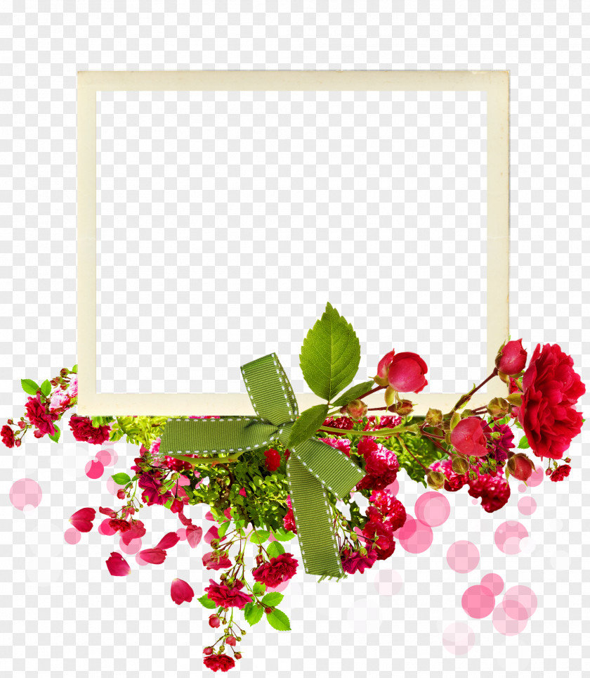 Roses Frame Blog Clip Art PNG