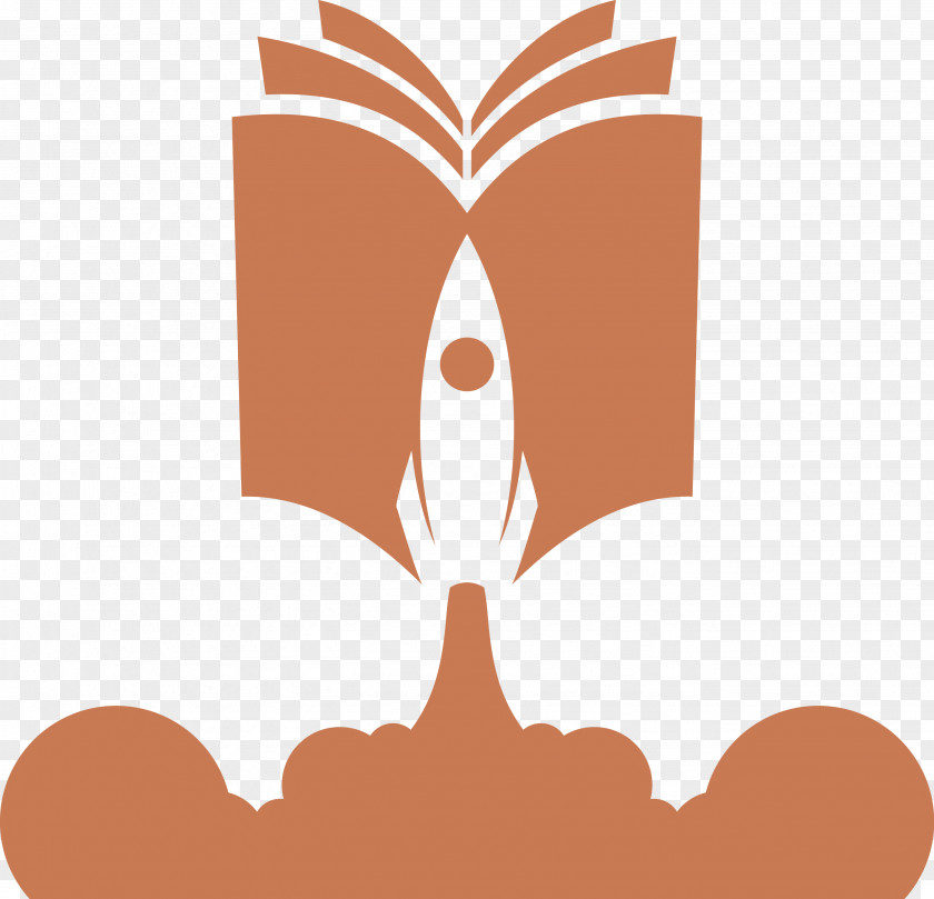 Vector Book Rocket Creative Material Logo Clip Art PNG