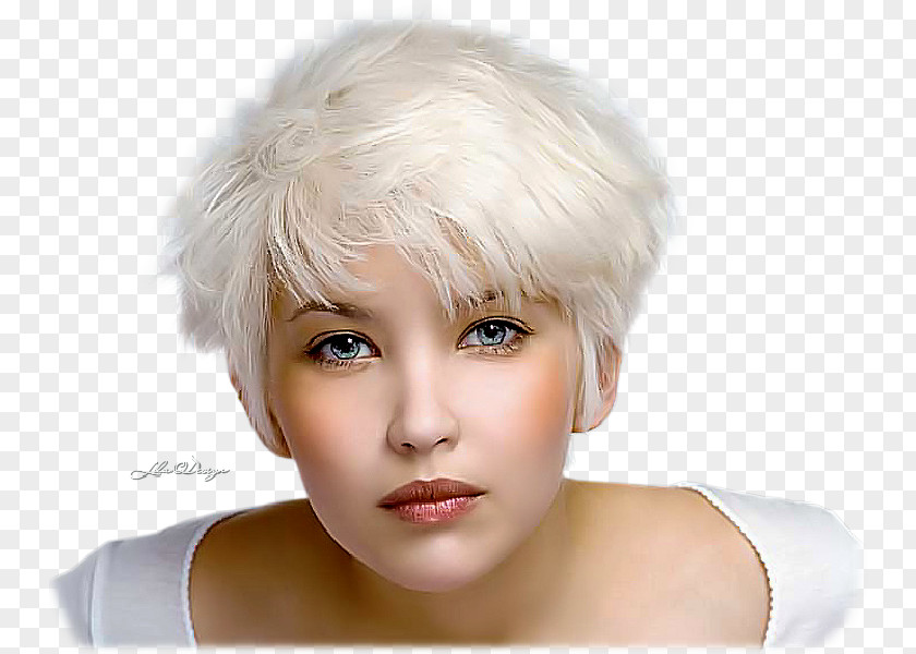 Hair Hairstyle Pixie Cut Bob Short Blond PNG