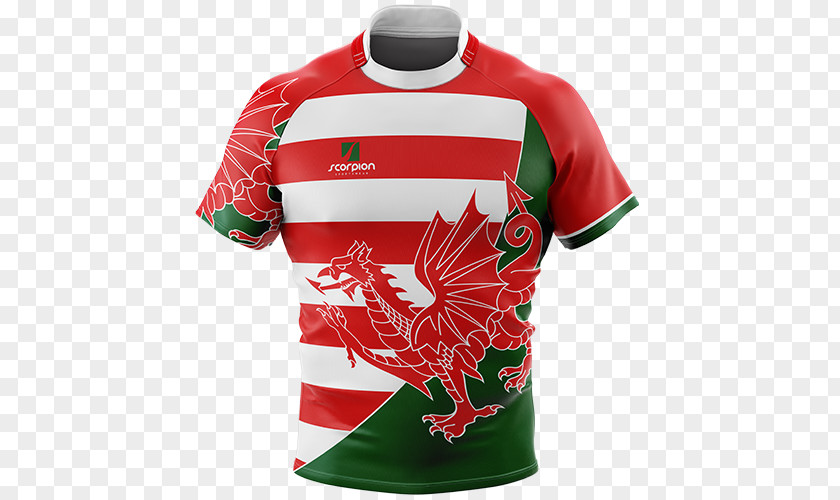 T-shirt Wales National Rugby Union Team Shirt PNG