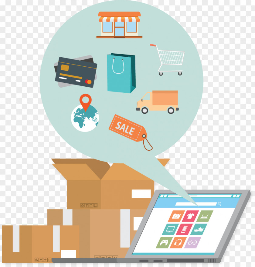 Business E-commerce Online Shopping Process PNG