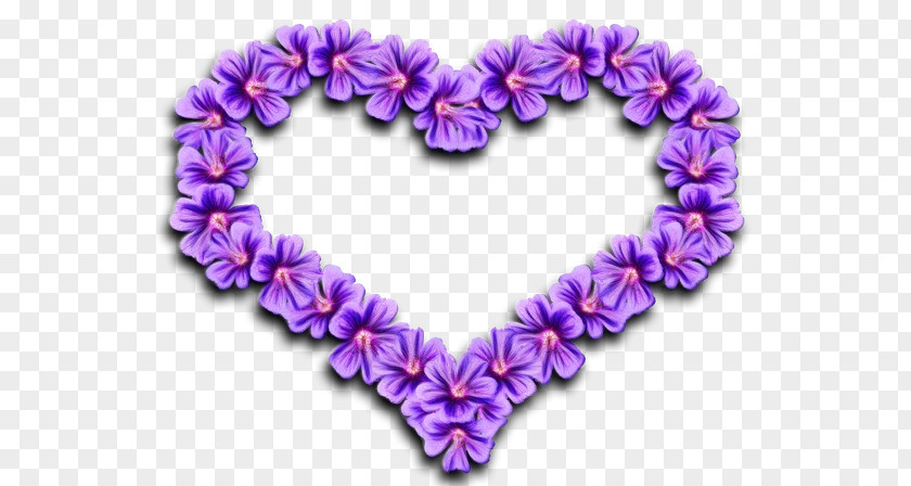 Heart Drawing Violet Color PNG