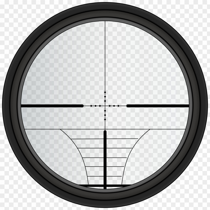 Scopes Telescopic Sight Reticle Optics Clip Art PNG