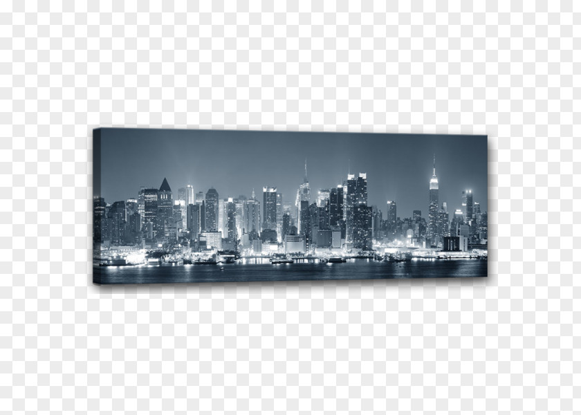 Skyscraper Manhattan Skyline Canvas Print Wallpaper PNG