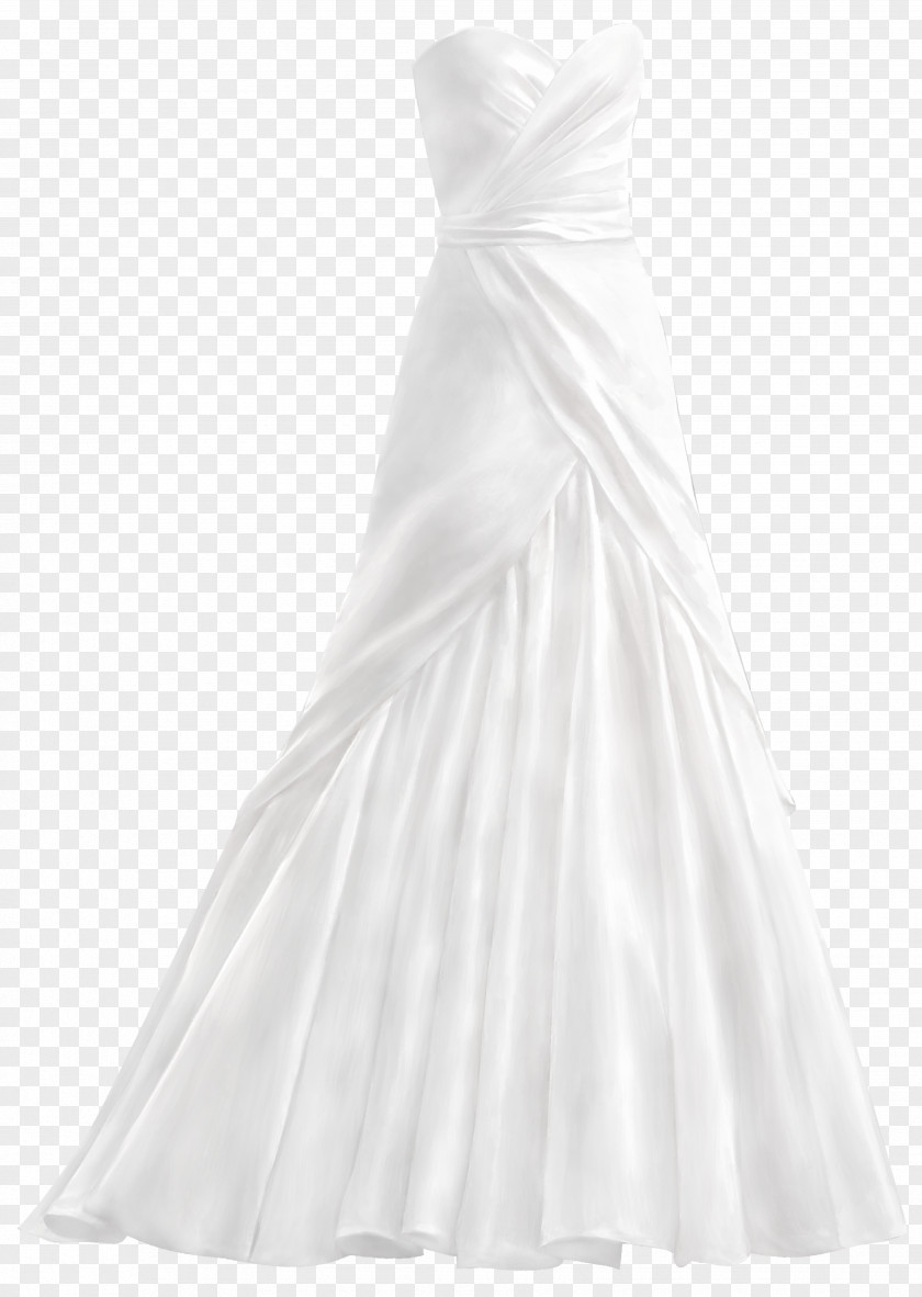 Wedding Dress Gown Cocktail Ivory PNG