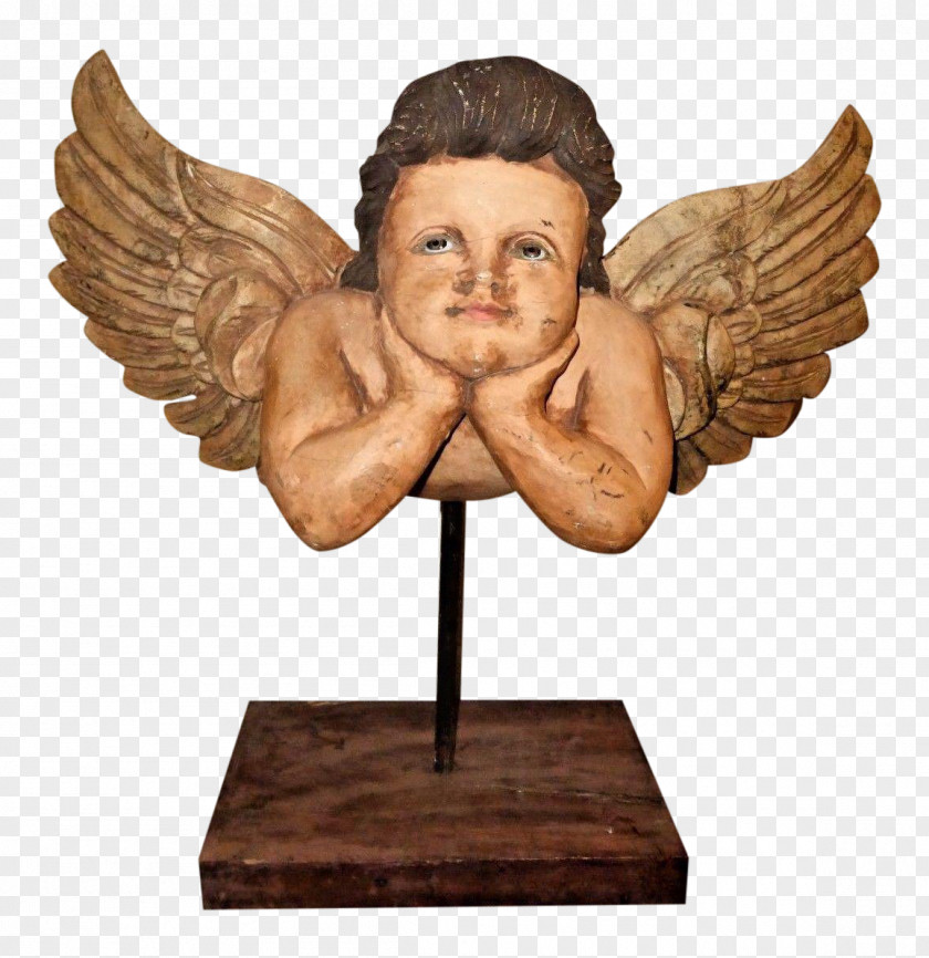Angel Cherub Figurine Sculpture Chairish PNG