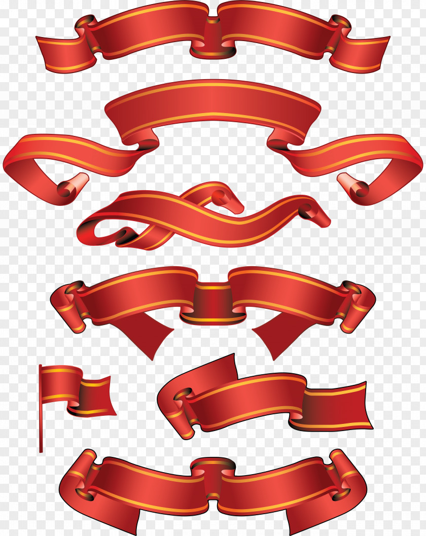 Cdr Web Banner Ribbon Clip Art PNG