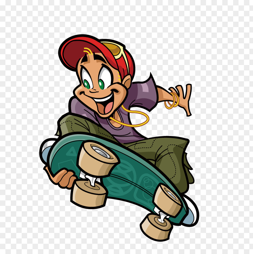 Skateboard Skateboarding Cartoon Clip Art PNG