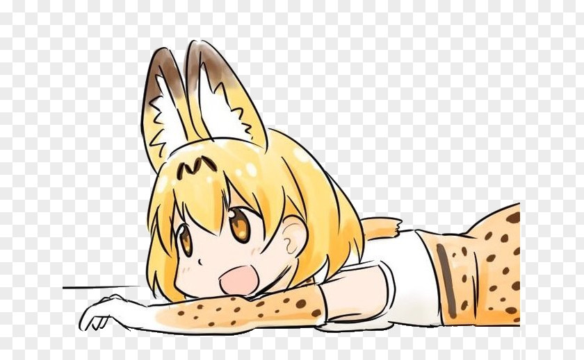 Whiskers Kemono Friends Cartoon Line Art Hair PNG