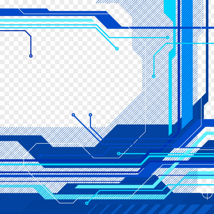 Blue Technology Background PNG