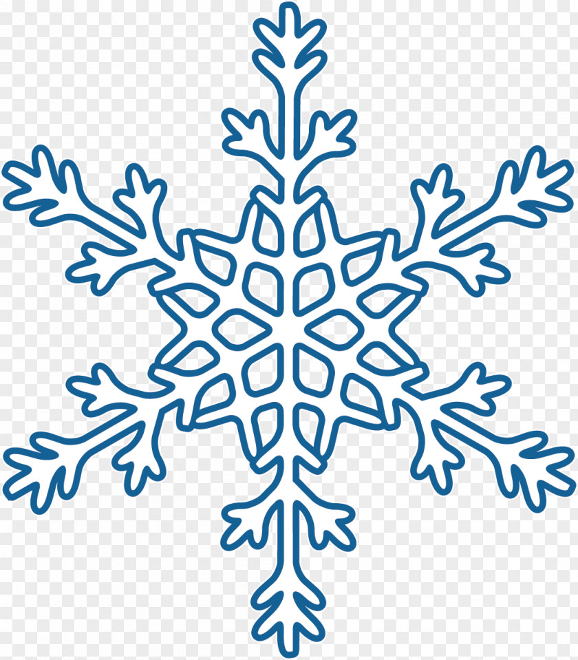 Creative Blue Snowflake Winter PNG