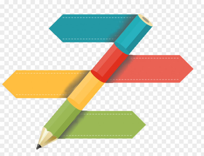 Creative Pencil PPT Colored PNG