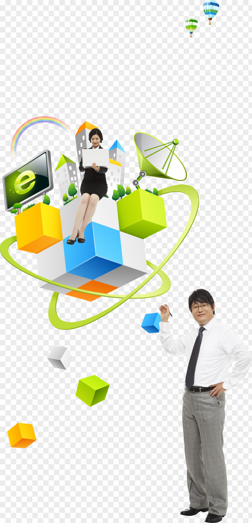Business People Fish In Network Times Download Commerce PNG